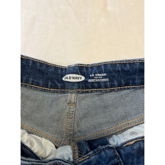 New Old Navy OG‎ High Rise Secret Slim Pockets Womens Size 8 Denim Jeans Stretch - Picture 7 of 9